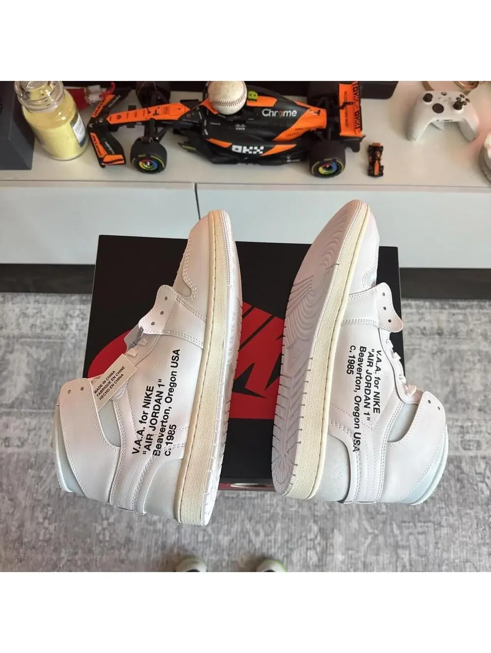 Nike Off-White x Air Jordan 1  Alaska V.A.A. Size 14